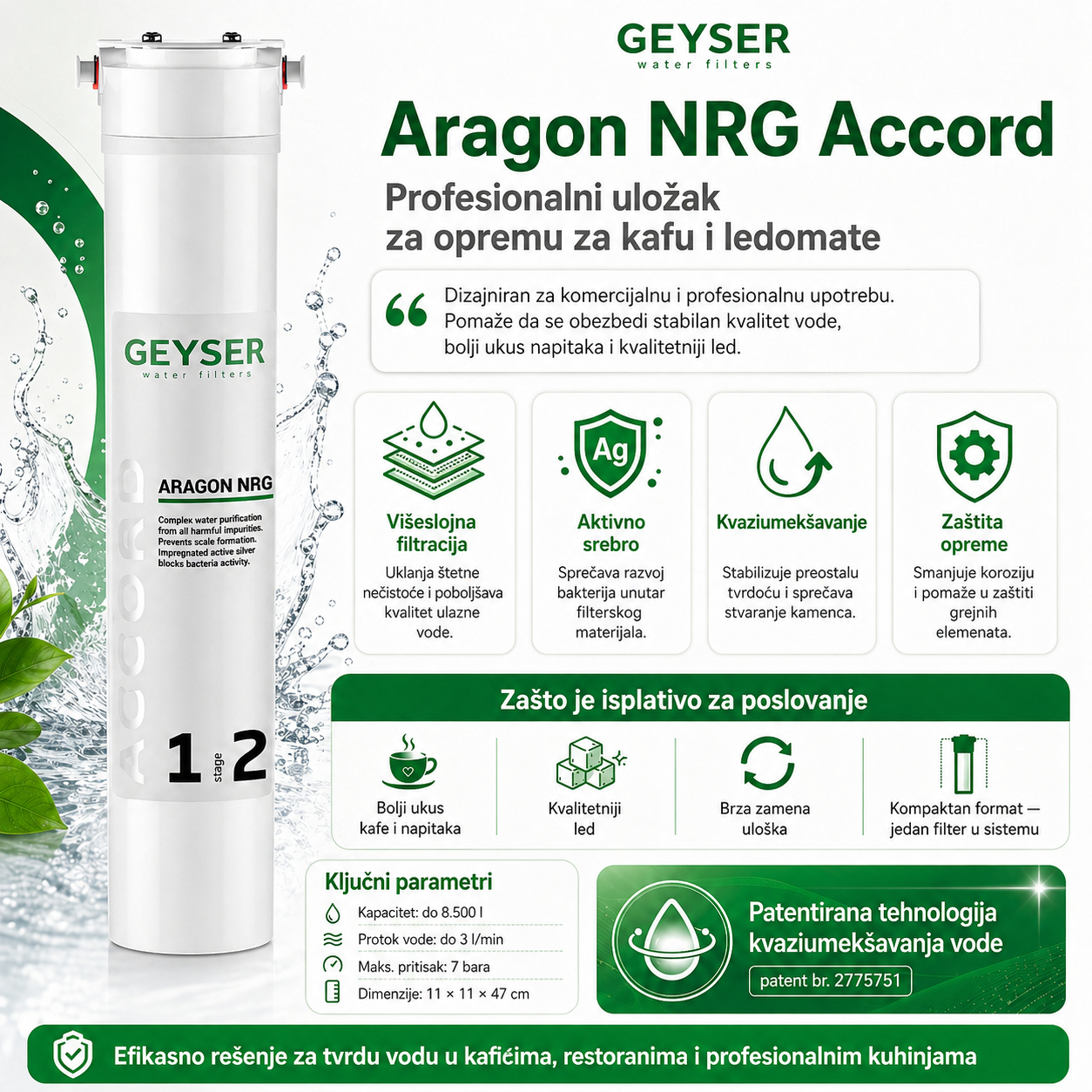 Geyser Filterski uložak Aragon NRG Accord — изображение 3
